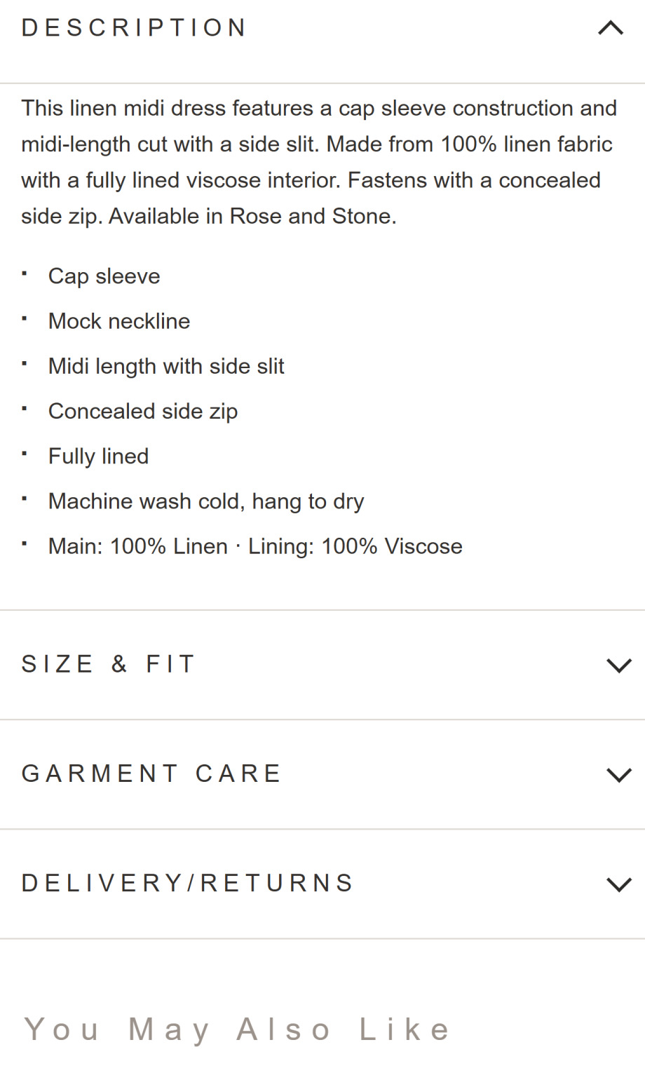 Luluwoman product description before: opens with fabric composition, closure type and care instructions.